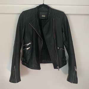 Genuine leather Moto jacket
